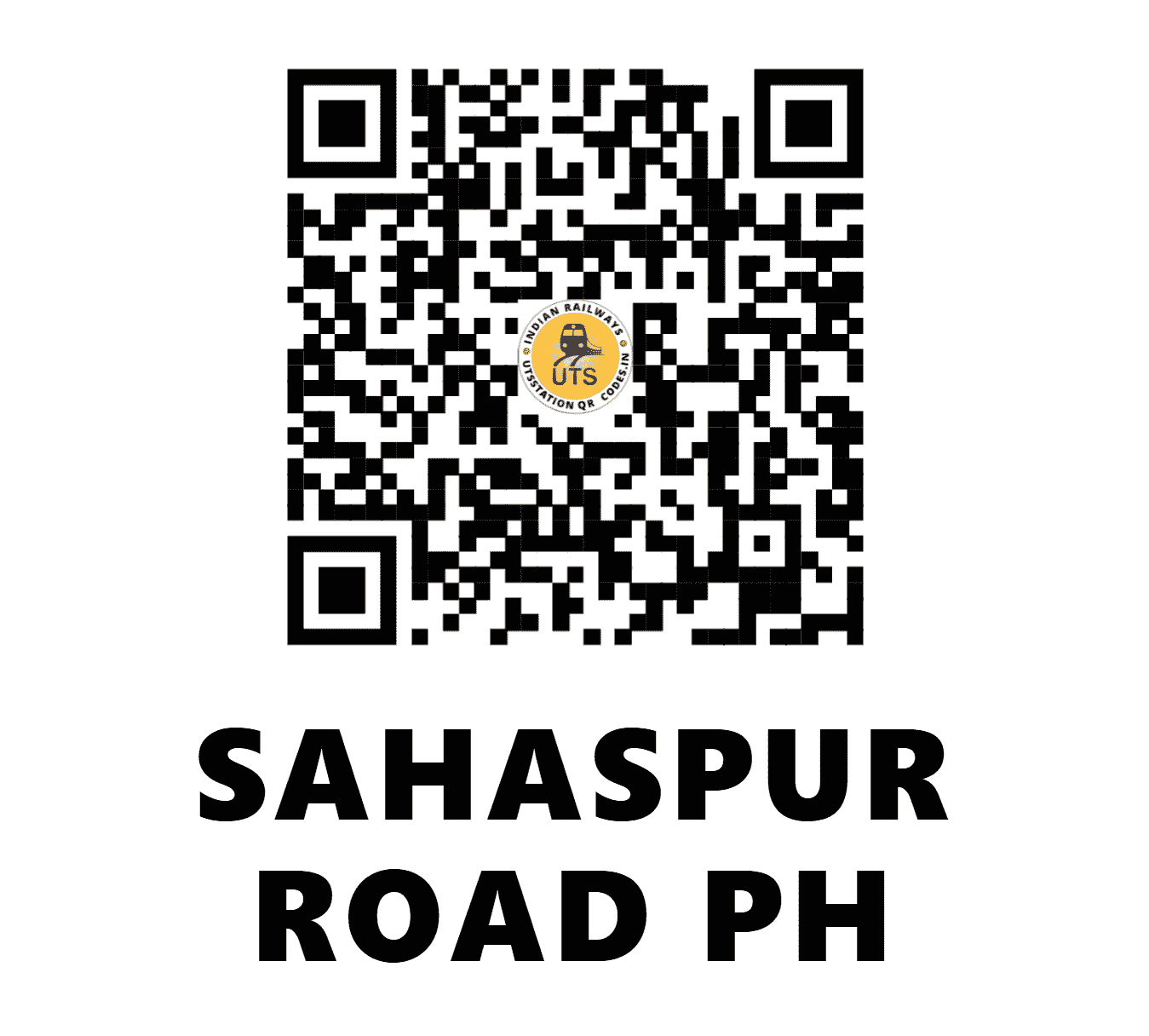 UTS QR Code for SAHASPUR ROAD PH - SHJ - SE (WEST BENGAL)